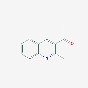 molecular formula C12H11NO B084497 1-(2-甲基喹啉-3-基)乙酮 CAS No. 14208-35-6
