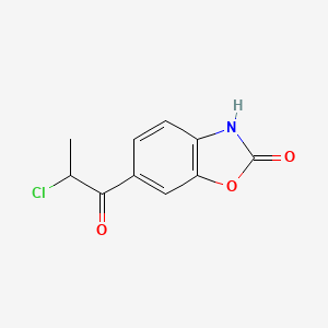 molecular formula C10H8ClNO3 B8449702 6-(2-Chloropropionyl)benzoxazol-2(3H)-one 