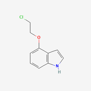 molecular formula C10H10ClNO B8449710 4-(2-chloroethoxy)-1H-indole 