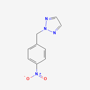 molecular formula C9H8N4O2 B8449729 2-[(4-Nitrophenyl)methyl]triazole 