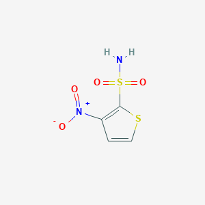 molecular formula C4H4N2O4S2 B8449746 3-Nitro-thiophene-2-sulfonamide 