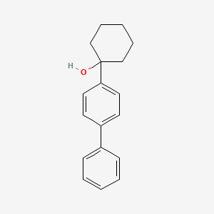 molecular formula C18H20O B8449747 1-(4-Phenylphenyl)cyclohexan-1-ol 