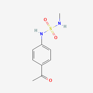 molecular formula C9H12N2O3S B8449753 N-(4-Acetylphenyl)-N'-methylsulfamide 