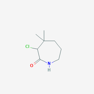 3-Chloro-4,4-dimethyl-2-oxoperhydroazepine