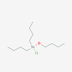 molecular formula C12H27ClOSn B084498 Stannane, butoxydibutylchloro- CAS No. 14254-22-9