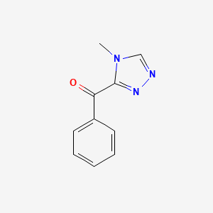 molecular formula C10H9N3O B8449834 (4-methyl-4H-1,2,4-triazol-3-yl)(phenyl)methanone 