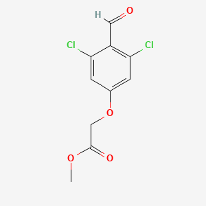 molecular formula C10H8Cl2O4 B8449853 Methyl (3,5-dichloro-4-formylphenoxy)acetate 