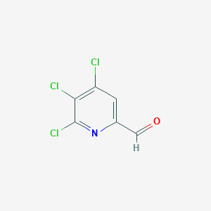 molecular formula C6H2Cl3NO B8449858 4,5,6-Trichloropyridine-2-carbaldehyde 