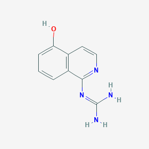 molecular formula C10H10N4O B8449903 (5-Hydroxyisoquinolin-1-yl)guanidine 