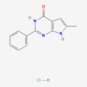 6-Methyl-2-phenyl-7H-pyrrolo[2,3-d]pyrimidin-4-ol hydrochloride