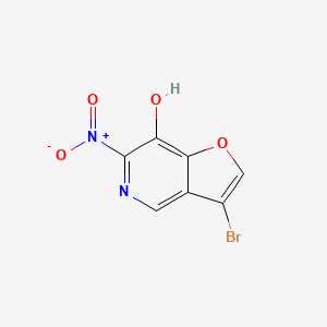 molecular formula C7H3BrN2O4 B8449927 3-Bromo-6-nitrofuro[3,2-c]pyridin-7-ol 