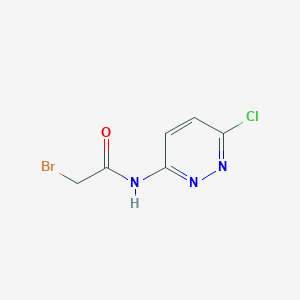 molecular formula C6H5BrClN3O B8449938 2-bromo-N-(6-chloropyridazin-3-yl)acetamide 
