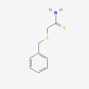 molecular formula C9H11NS2 B8449952 (Benzylsulfanyl)ethanethioamide CAS No. 337528-89-9
