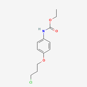 molecular formula C12H16ClNO3 B8449961 N-[4-(3-Chloropropoxy)phenyl]carbamic acid ethyl ester 