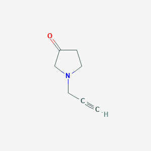molecular formula C7H9NO B8449969 1-(2-Propynyl)-3-pyrrolidinone 