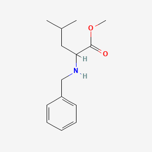 molecular formula C14H21NO2 B8450009 2-(Benzylamino)-4-methylvaleric acid methyl ester 