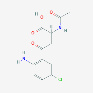 2-Acetamido-4-(2-amino-5-chlorophenyl)-4-oxo-butyric acid
