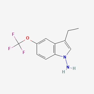 3-ethyl-5-trifluoromethoxy-1H-indol-1-ylamine