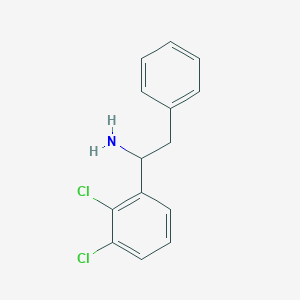 molecular formula C14H13Cl2N B8450056 1-(2,3-Dichlorophenyl)-2-phenylethanamine- 