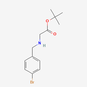 molecular formula C13H18BrNO2 B8450077 Tert-butyl 2-((4-bromobenzyl)amino)acetate 