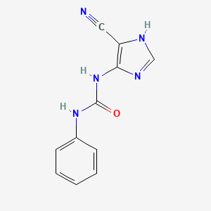 N-phenyl-N'-(5-cyano-1H-imidazol-4-yl)urea