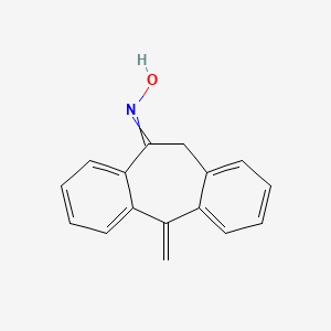 molecular formula C16H13NO B8450123 10-hydroxyimino-5-methylene-10,11-dihydro-5H-dibenzo[a,d]cycloheptene 