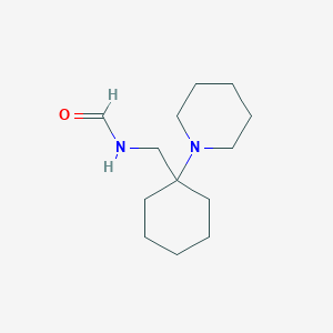 molecular formula C13H24N2O B8450138 1-[1-(Formamidomethyl)cyclohexyl)piperidine 