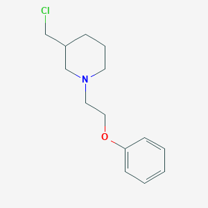 molecular formula C14H20ClNO B8450160 3-Chloromethyl-1-(2-phenoxyethyl)piperidine 