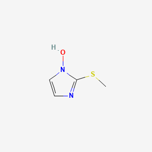 molecular formula C4H6N2OS B8450171 2-(Methylthio)-1H-imidazole-1-ol 