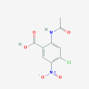 molecular formula C9H7ClN2O5 B8450187 2-Acetylamino-4-chloro-5-nitrobenzoic acid 