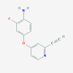 4-(2-Ethynylpyridin-4-yloxy)-2-fluorobenzenamine