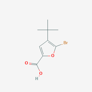 molecular formula C9H11BrO3 B8450255 5-Bromo-4-tert-butyl-furan-2-carboxylic acid 