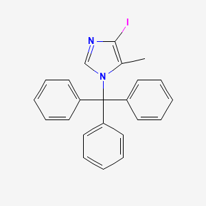 molecular formula C23H19IN2 B8450296 4-Iodo-5-methyl-1-trityl-1H-imidazole 