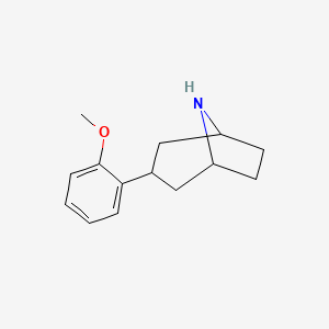 molecular formula C14H19NO B8450319 3-(2-Methoxyphenyl)-8-azabicyclo[3.2.1]octane 