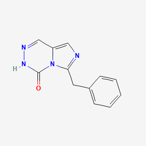 molecular formula C12H10N4O B8450322 6-Benzyl-imidazo[1,5-d]-as-triazin-4(3H)-one 