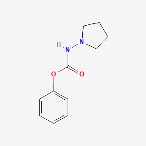 Phenyl pyrrolidin-1-ylcarbamate