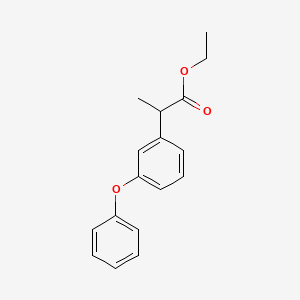 molecular formula C17H18O3 B8450381 Ethyl 2-(3-phenoxyphenyl)propionate 