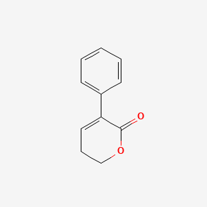 molecular formula C11H10O2 B8450429 3-phenyl-5,6-dihydro-2H-pyran-2-one CAS No. 13019-35-7