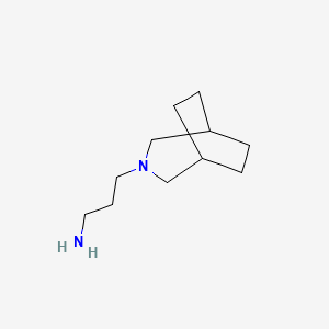 molecular formula C11H22N2 B8450440 3-Azabicyclo[3.2.2]nonane-3-propanamine CAS No. 3437-28-3
