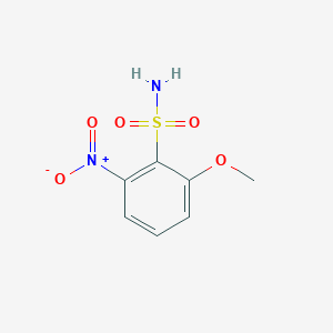 molecular formula C7H8N2O5S B8450514 2-Methoxy-6-nitrobenzenesulfonamide CAS No. 1261646-31-4
