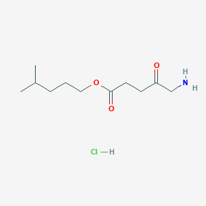 molecular formula C11H22ClNO3 B8450568 4-Methyl-1-pentyl 5-amino-4-oxopentanoate Hydrochloride 