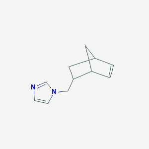 molecular formula C11H14N2 B8450585 1-(Bicyclo[2.2.1]hept-5-en-2-ylmethyl)imidazole 