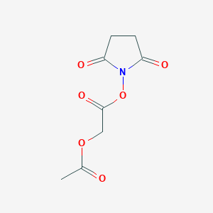 molecular formula C8H9NO6 B8450650 2,5-Dioxopyrrolidin-1-yl 2-acetoxyacetate 