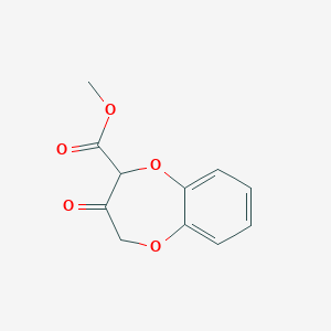 molecular formula C11H10O5 B8450656 methyl 3-oxo-3,4-dihydro-2H-1,5-benzodioxepin-2-carboxylate 