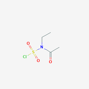 molecular formula C4H8ClNO3S B8450710 N-acetyl-N-ethylsulfamic acid chloride 