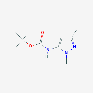 molecular formula C10H17N3O2 B8450733 (2,5-dimethyl-2H-pyrazol-3-yl)-carbamic acid tert-butyl ester 