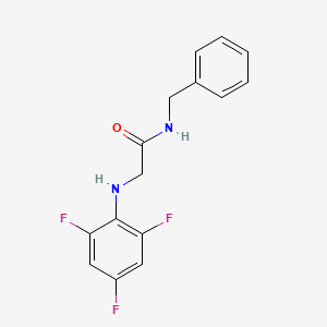 molecular formula C15H13F3N2O B8450761 N-Benzyl-2-(2,4,6-trifluoro-phenylamino)-acetamide 