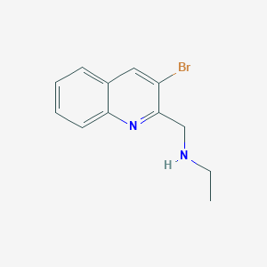 molecular formula C12H13BrN2 B8450820 (3-Bromo-quinolin-2-ylmethyl)-ethyl-amine 