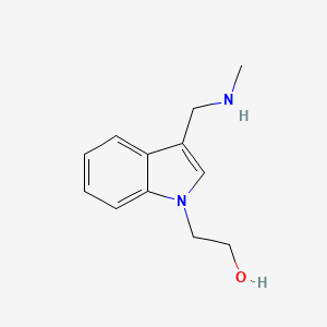 molecular formula C12H16N2O B8450831 1-(2-hydroxyethyl)-3-(methylaminomethyl)-1H-indole 
