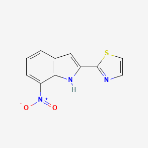 7-Nitro-2-(1,3-thiazol-2-yl)-1H-indole